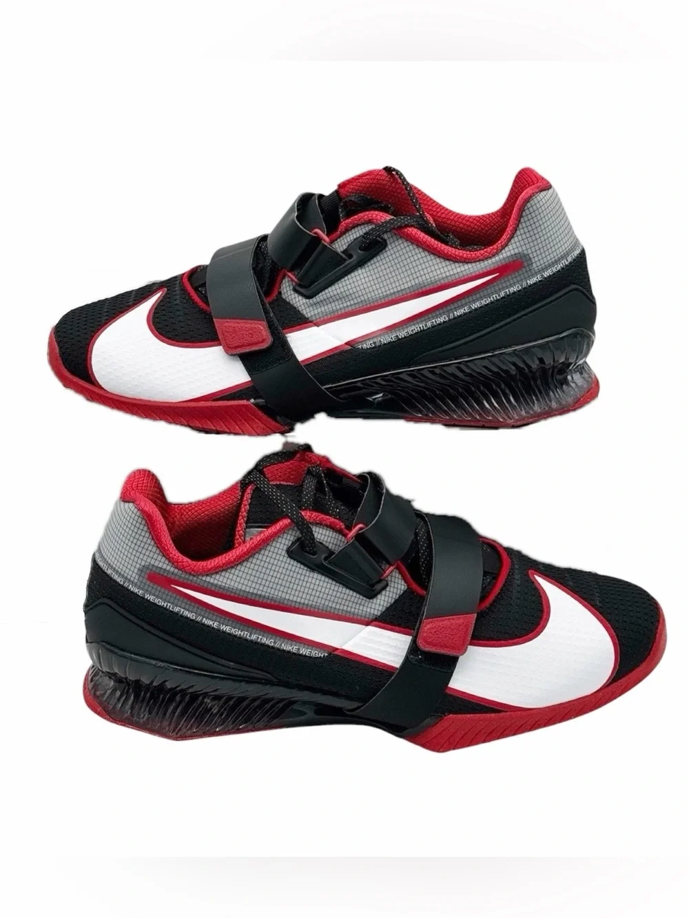 NWT Nike Romaleos 4 Weightlifting Shoes Black & Red Mens Size 14- CD3463-003
